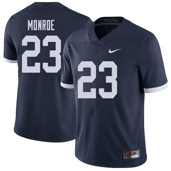 NCAA Nike Men's Penn State Nittany Lions Ayron Monroe #23 College Football Authentic Throwback Navy Stitched Jersey LXU4098CU